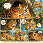 Mèo Yêu Bị Hổ Mẹ Nhận Nhầm